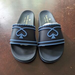 NWT Kate Spade Brigitte Pool Slide in Blue